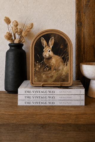 Bunny Arch Framed Art 6" x 8" - 420 Home Decor - The Farmhouse