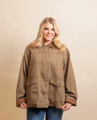 BY TOGETHER Women's Olivewood Collared Zip-Up Jacket - 160 Outerwear - The Farmhouse