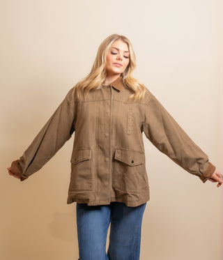 BY TOGETHER Women's Olivewood Collared Zip-Up Jacket - 160 Outerwear - The Farmhouse