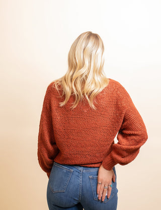 BY TOGETHER Women's Spiced Cider Crochet Sweater - 140 Sweatshirts + Sweaters - The Farmhouse