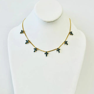 TOVA Multi Cross Necklace
