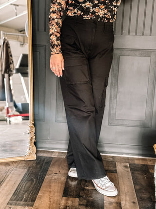 Cameo Cargo Pants, Black - The Farmhouse