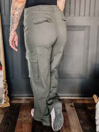 Cameo Cargo Pants, Olive - The Farmhouse