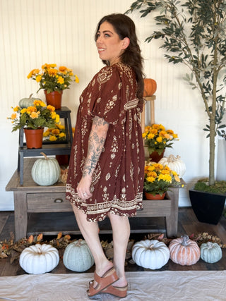 Canyon Petals Babydoll Dress - 170 Dresses - The Farmhouse