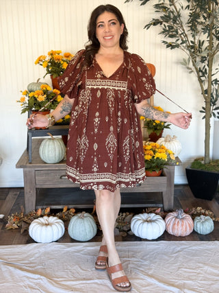 Canyon Petals Babydoll Dress - 170 Dresses - The Farmhouse