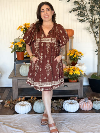 Canyon Petals Babydoll Dress - 170 Dresses - The Farmhouse