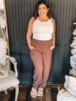 Canyon Stroll Boho Barrel Pants, Coco - The Farmhouse