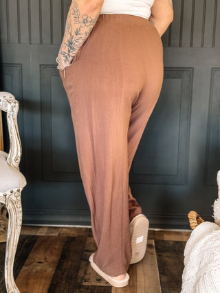 Canyon Stroll Boho Barrel Pants, Coco - The Farmhouse