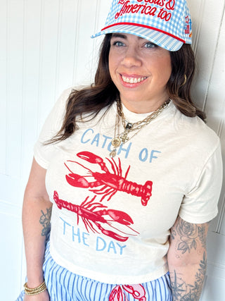 Catch of the Day Crop Tee - 120 Graphic Tees - The Farmhouse