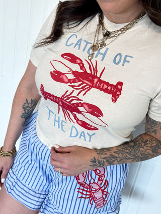 Catch of the Day Crop Tee - 120 Graphic Tees - The Farmhouse