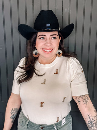 Cattleman Felt Western Cowgirl Hat, Black - 260 Fashion Accessories - The Farmhouse