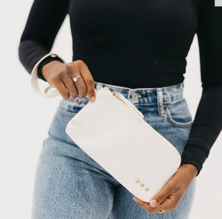 Cece Cardholder Clutch, Cream - 280 Bags - The Farmhouse
