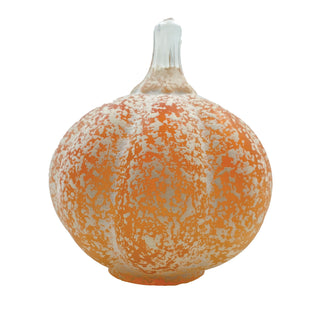 Orange Hand-Blown Heirloom Pumpkin, Small