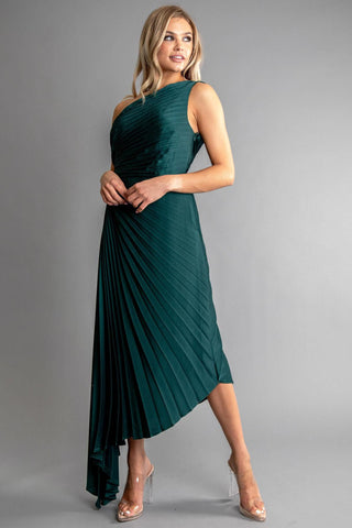 Champagne Taste Elegant Dress, Hunter Green - The Farmhouse