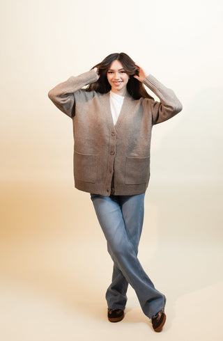 CHARLOTTE AVERY Women's Fireside Boyfriend Pocket Cardigan - 150 Kimonos + Cardigans - The Farmhouse