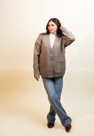 CHARLOTTE AVERY Women's Fireside Boyfriend Pocket Cardigan - 150 Kimonos + Cardigans - The Farmhouse