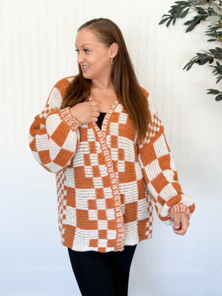 Checkmate Chunky Cardigan - 150 Kimonos + Cardigans - The Farmhouse