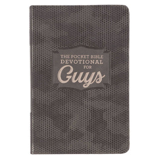 CHRISTIAN ART GIFTS Pocket Bible Devotional For Guys Faux Leather - The Farmhouse
