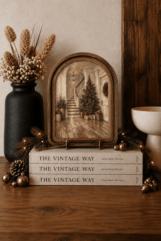 Christmas Entry Arch Framed Art 6x8" - 420 Home Decor - The Farmhouse