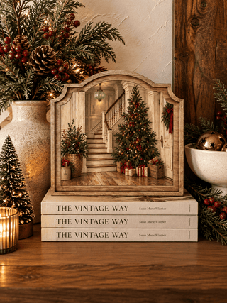 Christmas Entry Provincial Framed Art 9x10" - 420 Home Decor - The Farmhouse
