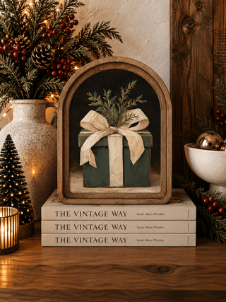Christmas Gift Arch Framed Art, 6" x 8" - 420 Home Decor - The Farmhouse