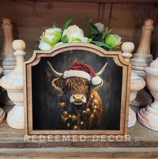 Christmas Highland Provincial Framed Art - 420 Home Decor - The Farmhouse