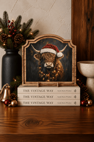 Christmas Highland Provincial Framed Art - 420 Home Decor - The Farmhouse