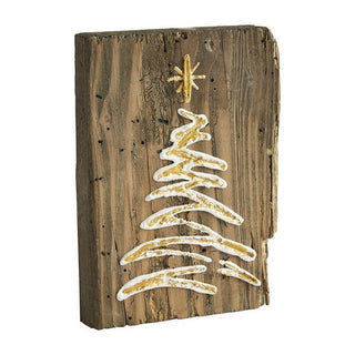 Christmas Tree Gold Plaque - The Farmhouse