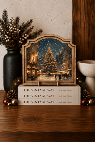 Christmas Tree Main Street Provincial Framed Art - 430 Holiday Decor - The Farmhouse