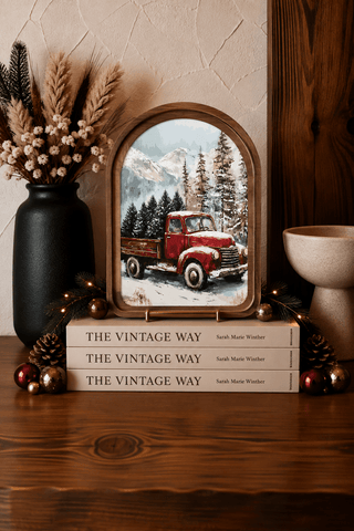 Christmas Truck Arch Framed Art 6x8" - 420 Home Decor - The Farmhouse