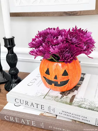 Orange Jack-O-Lantern Mini Treat Bucket
