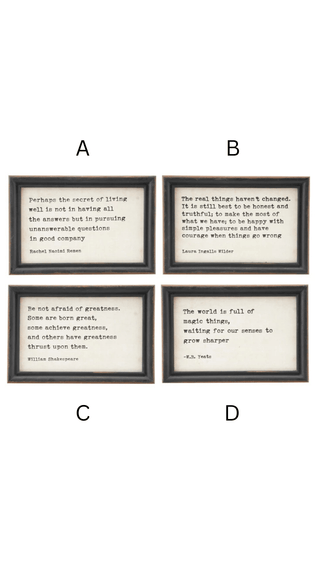 Classic Contrast Mini Framed Sayings - 420 Home Decor - The Farmhouse
