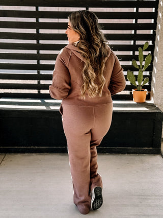 Cloud Nine Athleisure Elastic Sweatpants, Truffle - The Farmhouse