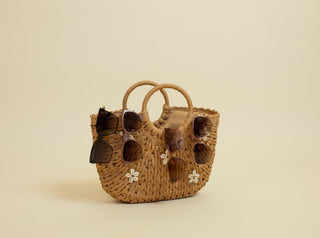 Coast Seashell Rattan Tote Bag - 280 Bags - The Farmhouse