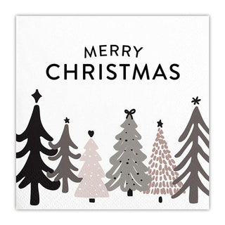 Cocktail Napkin - Merry Christmas Trees - The Farmhouse