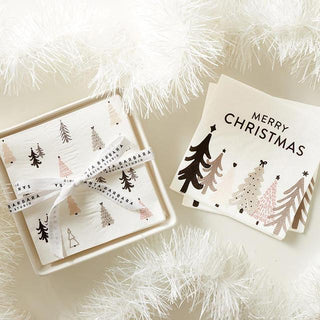 Cocktail Napkin - Merry Christmas Trees - The Farmhouse