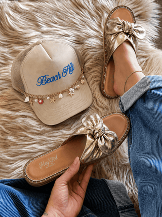 Corky's Gold Crinkle Metallic Clam Bake Sandals - 300 Footwear - The Farmhouse