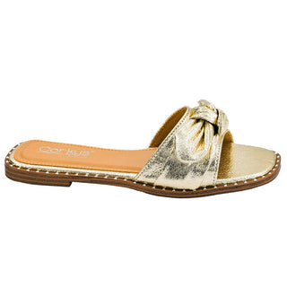 Corky's Gold Crinkle Metallic Clam Bake Sandals - 300 Footwear - The Farmhouse