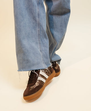 CORKYS Heads Up Chocolate Glitter Sneakers - 300 Footwear - The Farmhouse