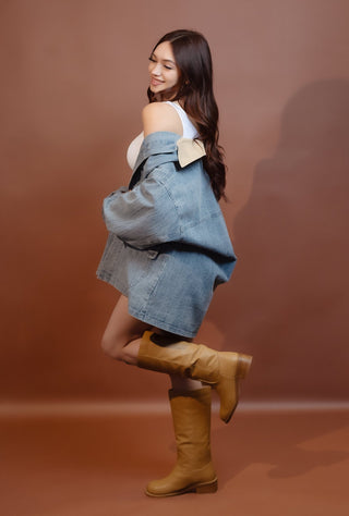 Alternate view of the Corkys camel faux leather riding boot