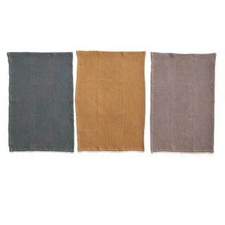 Cotton Waffle Weave Tea Towels w/ Cheese/Cutting Board, Set of 4 - 420 Home Decor - The Farmhouse