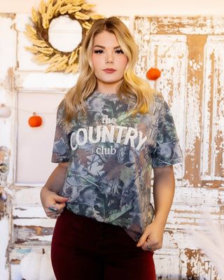 Country Club Vintage Wood Camo Heavy Graphic Tee - 120 Graphic Tees - The Farmhouse