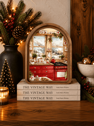 Cozy Christmas Kitchen Arch Framed Art, 8.25" x 11" - 420 Home Decor - The Farmhouse