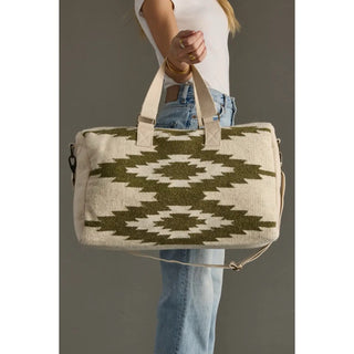 Cream & Olive Western Duffel - 280 Bags - The Farmhouse