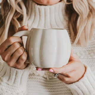 Cream Pumpkin Coffee Mug - 420 Home Decor - The Farmhouse