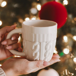 Cream Sweater Coffee Mug - Christmas Decor & Gifts, White - 430 Holiday Decor - The Farmhouse