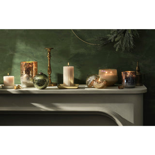 CREATIVE CO-OP Winter White Large Baltic Glass Candle - 410 Candles & Scents - The Farmhouse