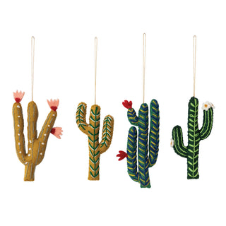 Wool Felt Cactus Ornament