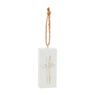 Cross Painted Ornament - The Farmhouse