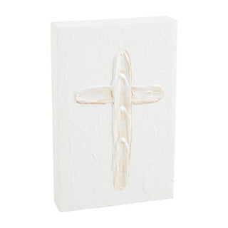 Cross Painted Plaque - The Farmhouse